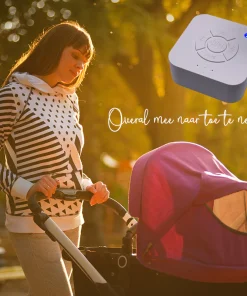 vrouw met kinderwagen